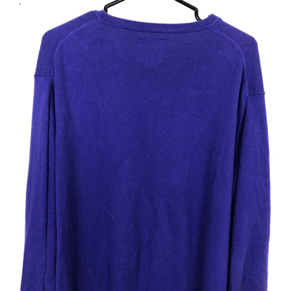 Chaps Cashmere Blend V-Neck Sweater Sz L - Picture 6 of 7